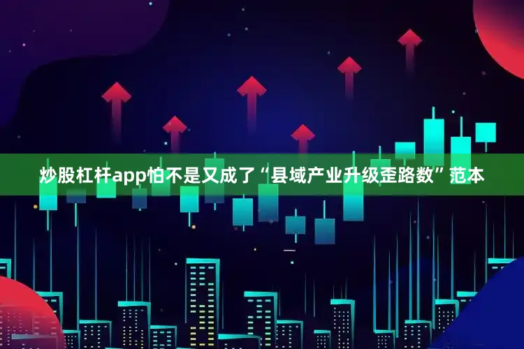 炒股杠杆app怕不是又成了“县域产业升级歪路数”范本